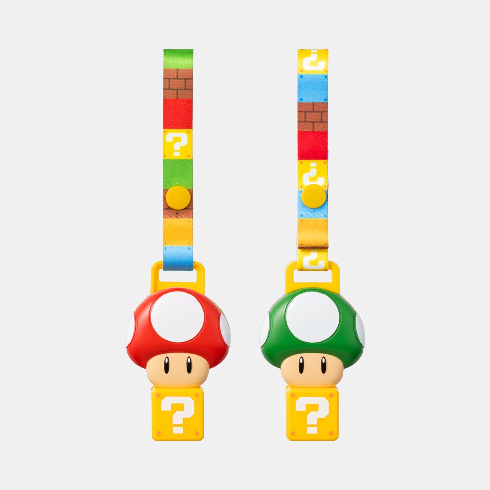 マイマリオ シューズクリップ スーパーキノコ＆1UPキノコ（メーカー：バンダイ、4月10日発売）