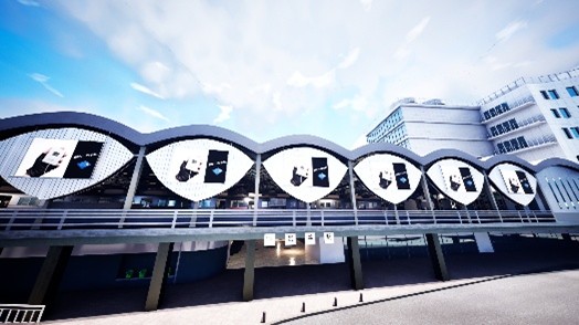 東急文化会館と跨道橋