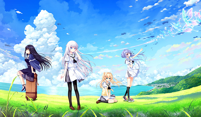 2018年発売の「Summer Pockets」。麻枝准氏は原案として携わっており、最新作「anemoi」に続く新体制で制作された作品とも言える