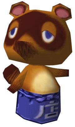 「タヌキ」呼ばわりされるたぬきち