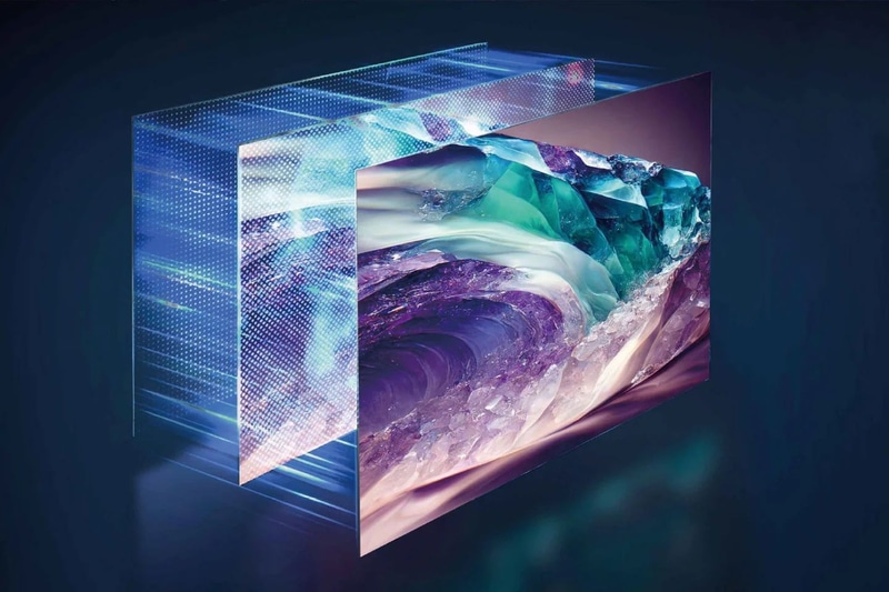 MiniLEDバックライト×量子ドットのパネルイメージ