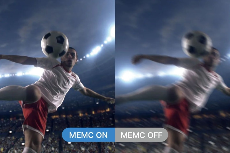 MEMC（フレーム補正技術）設定に切り替え可能