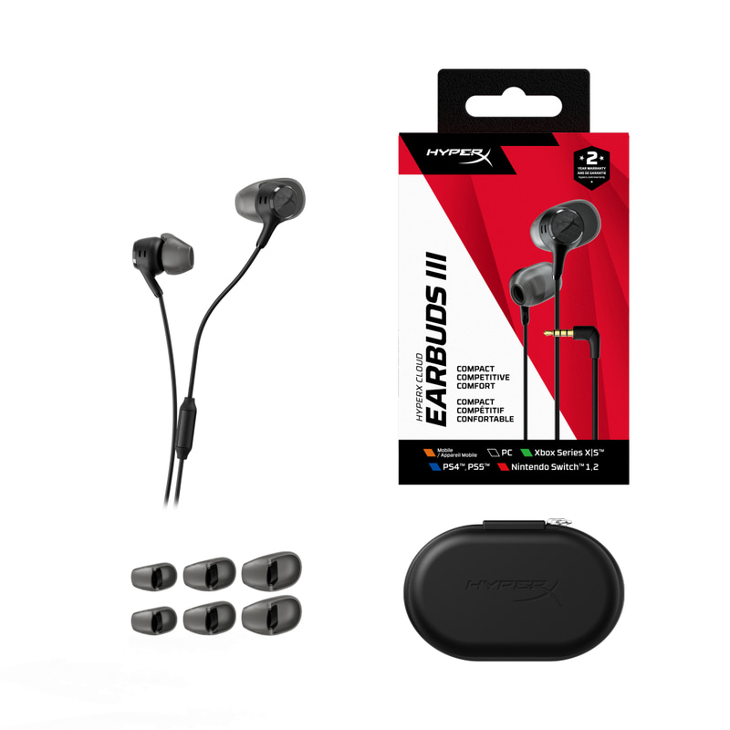 HyperX Cloud Earbuds III 有線ゲーミングイヤホン（ブラック） 価格：5,480円