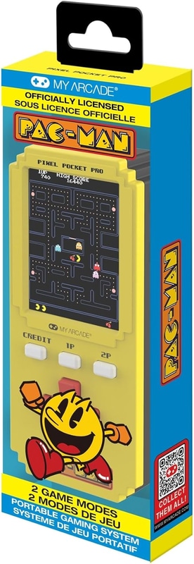 アーケードゲーム「PAC-MAN」が手のひらサイズのポータブルゲーム機になって登場
