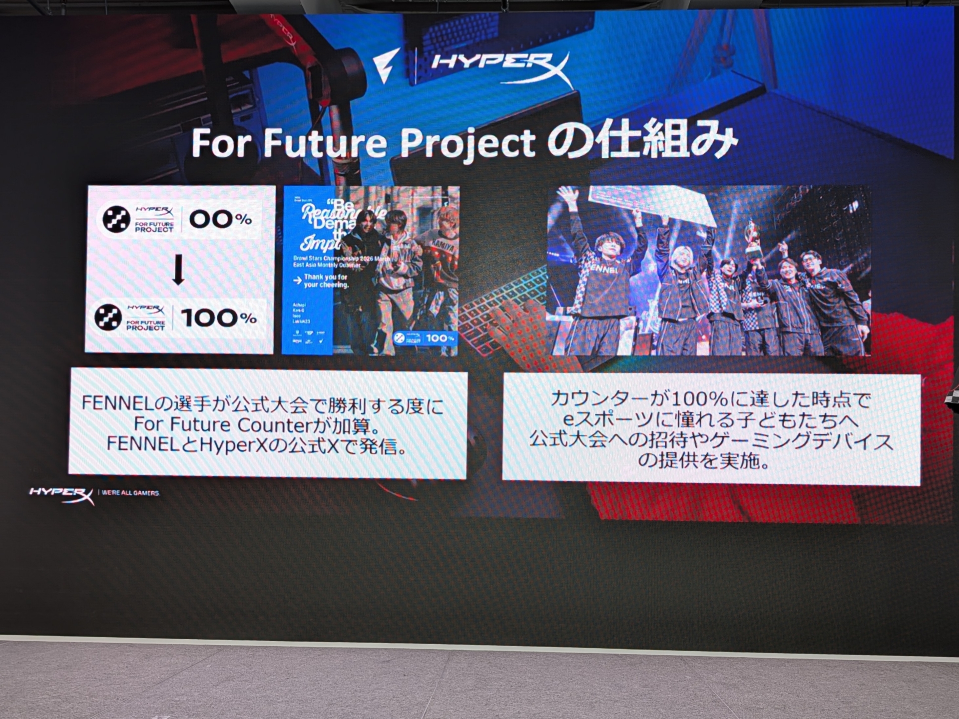 子供たちのeスポーツの夢をかなえる「For Future Project」の共同実施の取り組みについて紹介