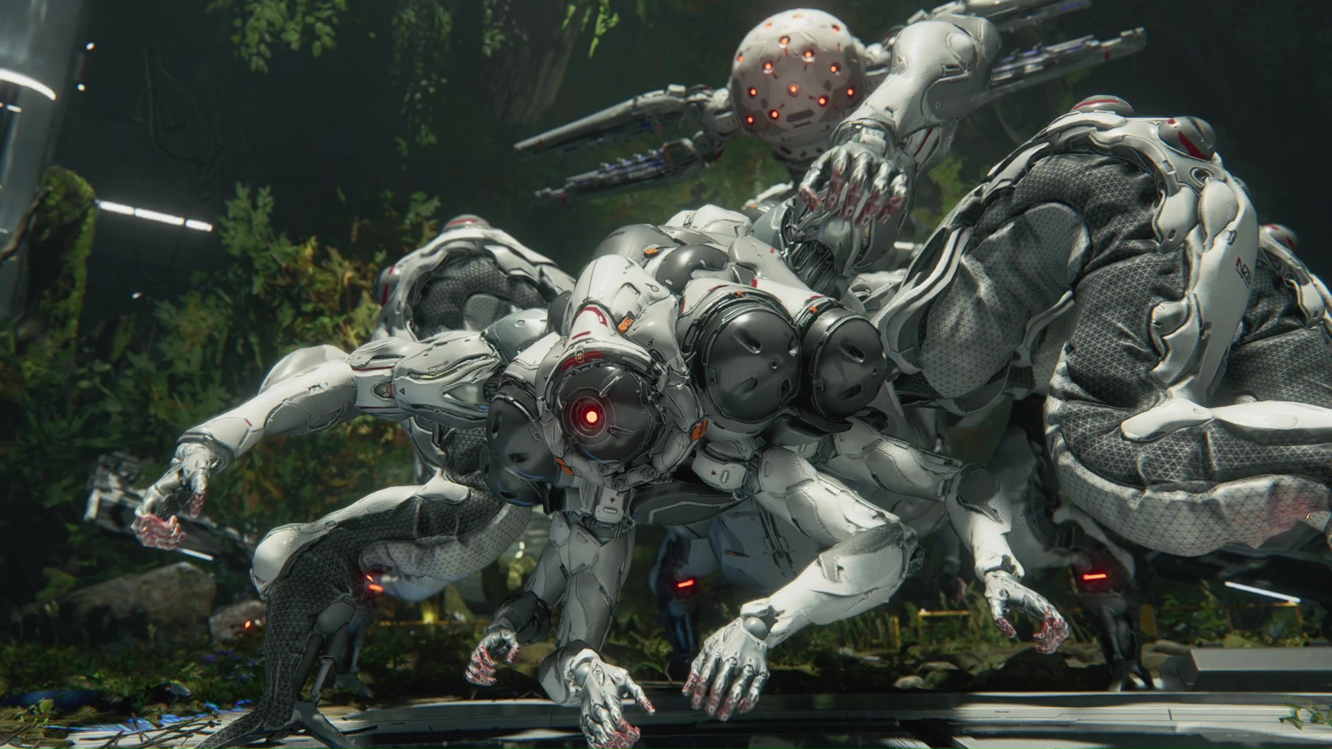 暴走したIDUSが生み出したボット。禍々しいビジュアルだ