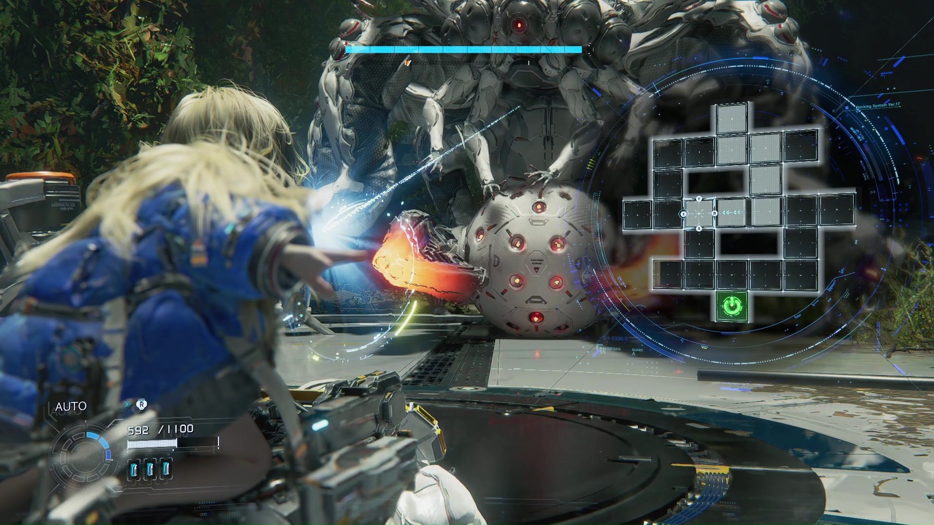 敵に狙われて絶体絶命の瞬間、ハッキングが発生してヒューを守るなんて場面も