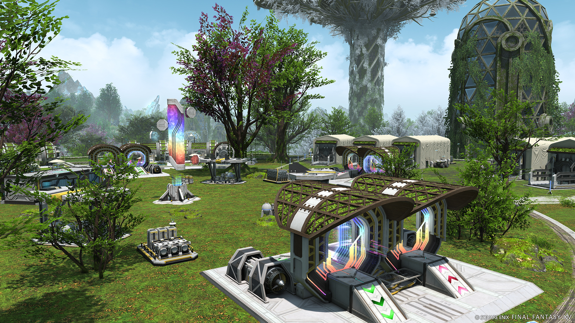 生い茂る植物に覆われた廃墟が点在する星「アウクセシア」が登場