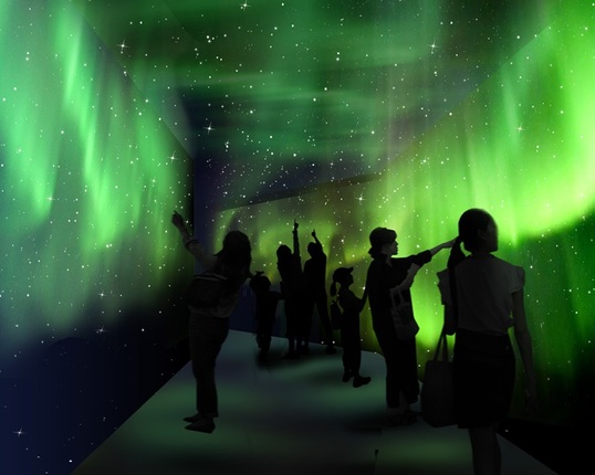 オーロラ体験エリア