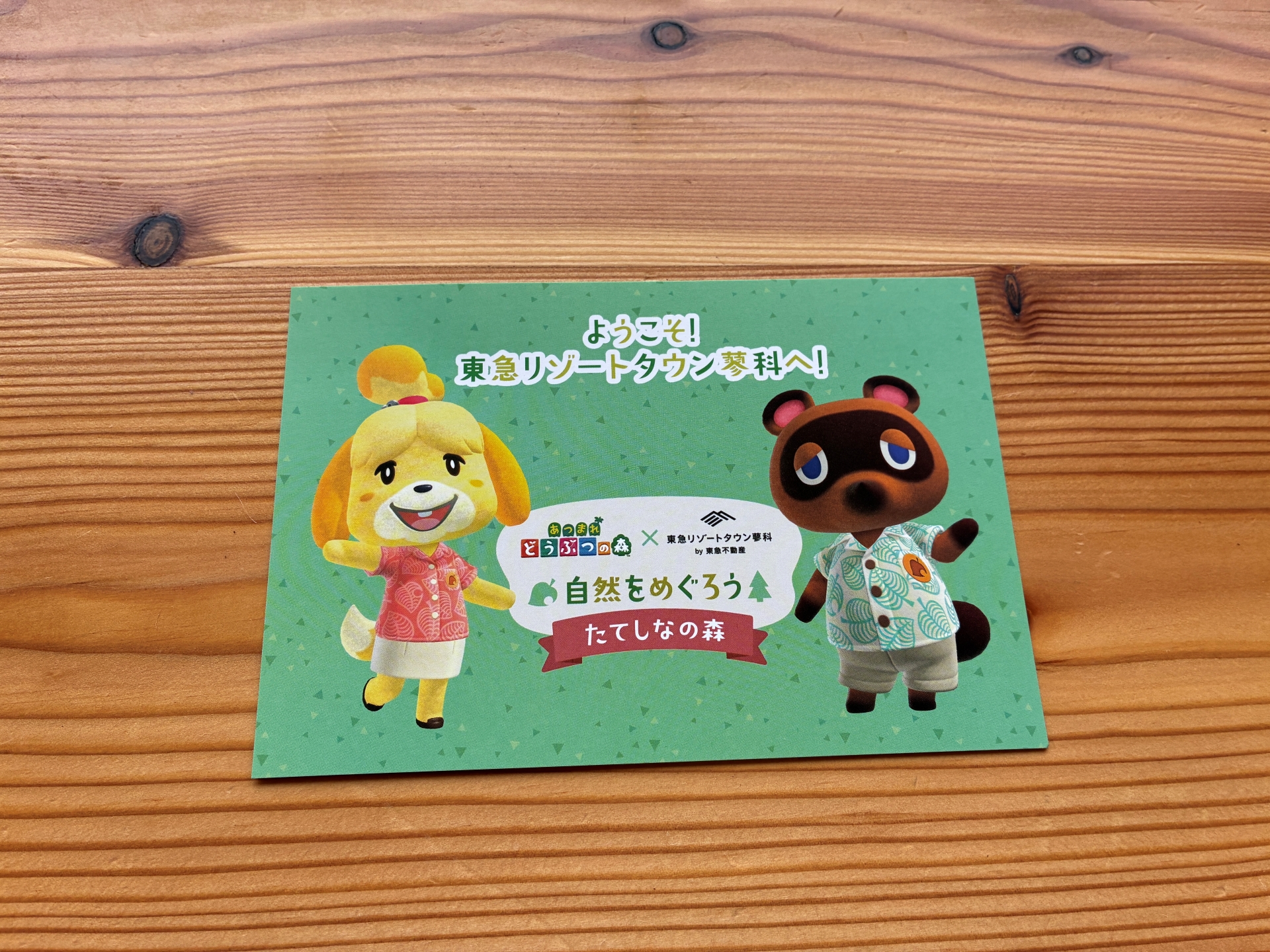 スマホアプリ「Nintendo Store」のチェックインするともらえるポストカード。メインビジュアルとはまた異なるデザインになっている