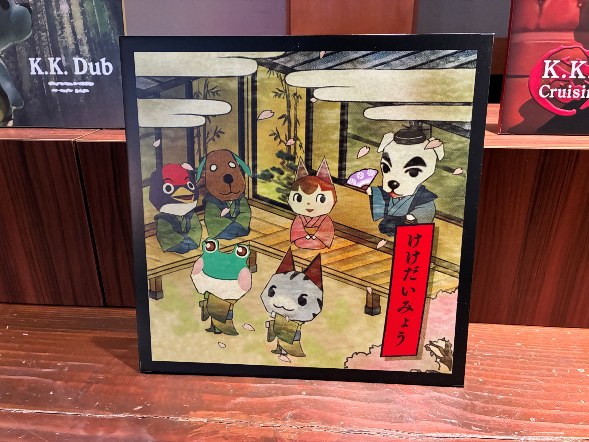 再現された楽曲のジャケット。ズラリと並んでいるので見応えがある