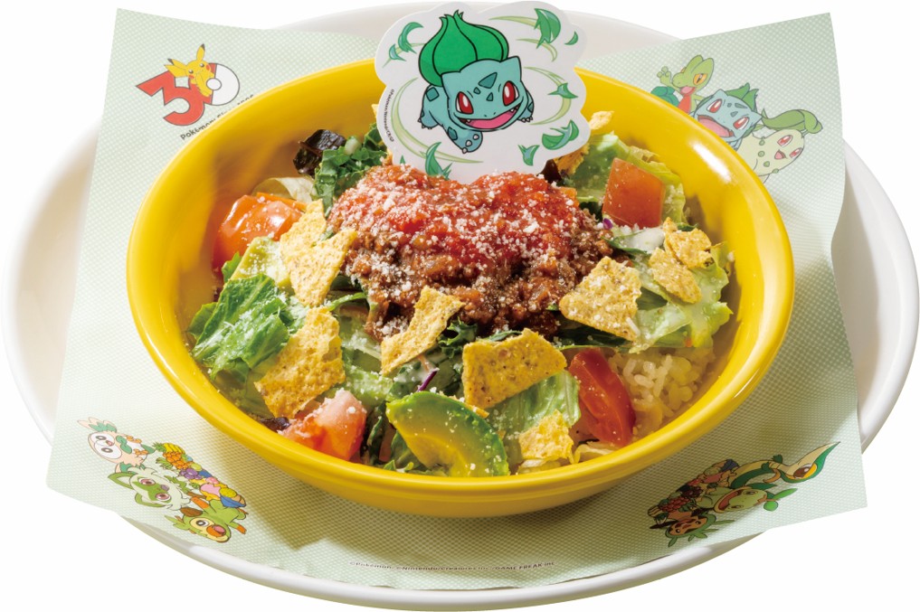 「＼くさタイプのポケモンといっしょ／ フシギダネの“はっぱカッター”タコライス」 価格：1,209円