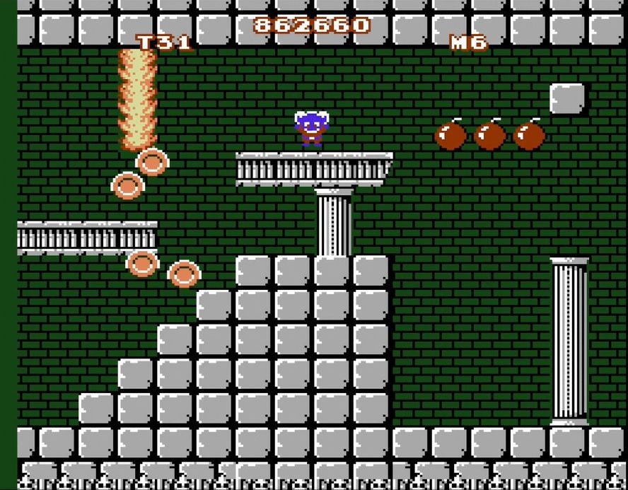 パワーボールを取ると敵が5秒間、金貨に変わるのもアーケード版と同じだ