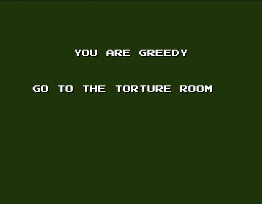 マイティコインを10個ストックすると、本作名物の「拷問部屋」に強制的にワープさせられてしまう