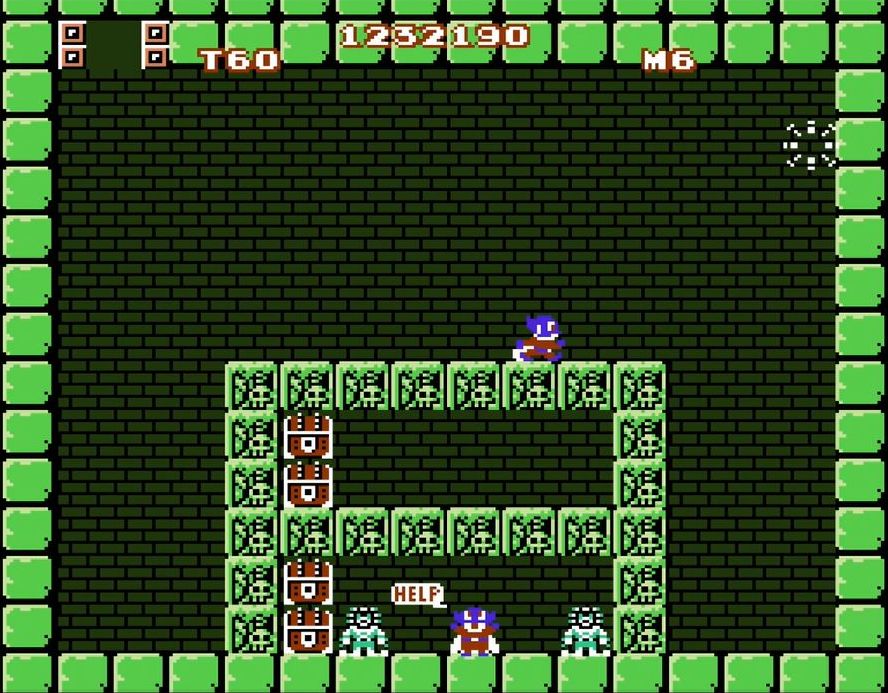 隠し部屋に捕らわれていたジャックの兄を発見。救出すると1UPする