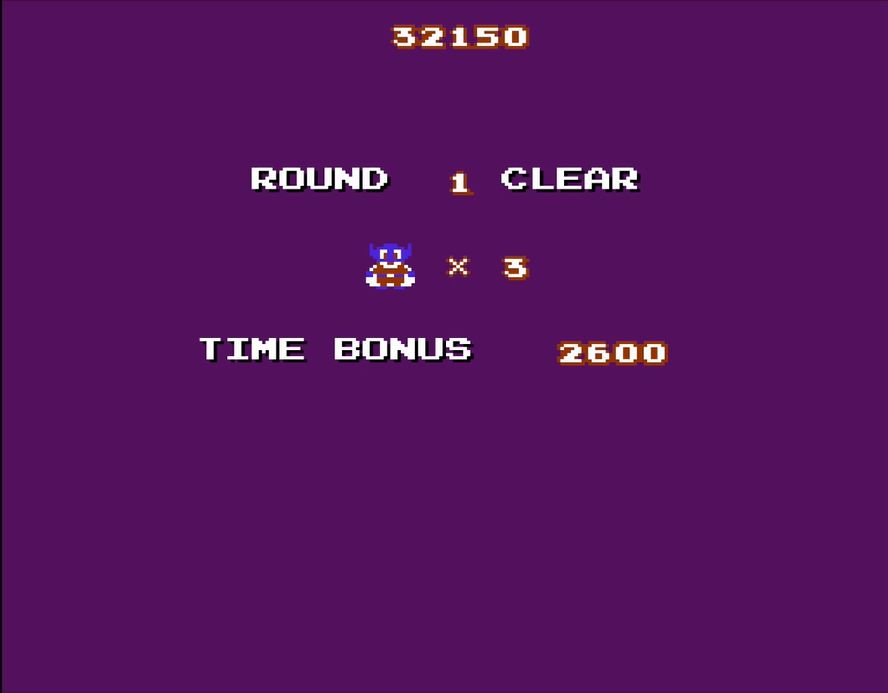 王家の部屋で、最初に点火した爆弾を最後に取ってからクリアすると……、