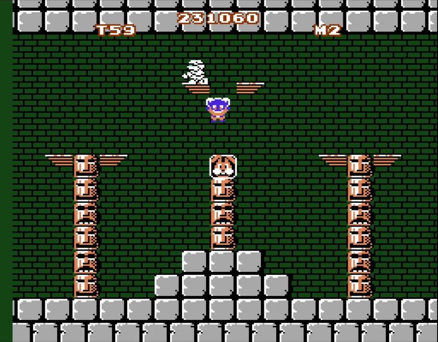 ステージ5の写真の位置にあるトーテムポールに、テクモプレートが隠されている