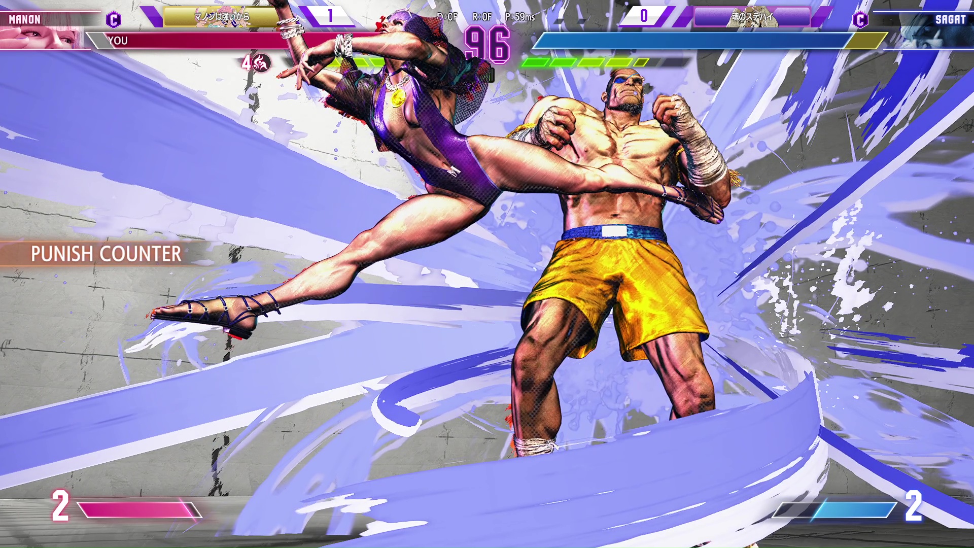 指がボタンに添えられているので、ドライブインパクト確定ポイントにも即座に対応できる