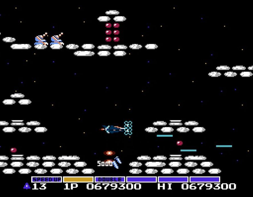 ステージ1と2より。写真の地点を通過すると5000点のボーナスが入る