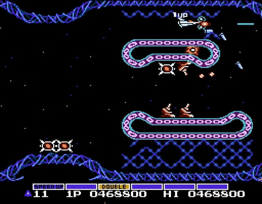 こちらはステージ3と6。それぞれ得点の千点の位を奇数、偶数に合わせて写真の位置を通過すると1UPする