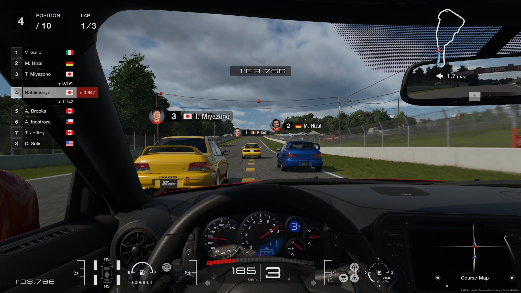 「グランツーリスモ7」では車内に広がるエンジン音をしっかりと表現