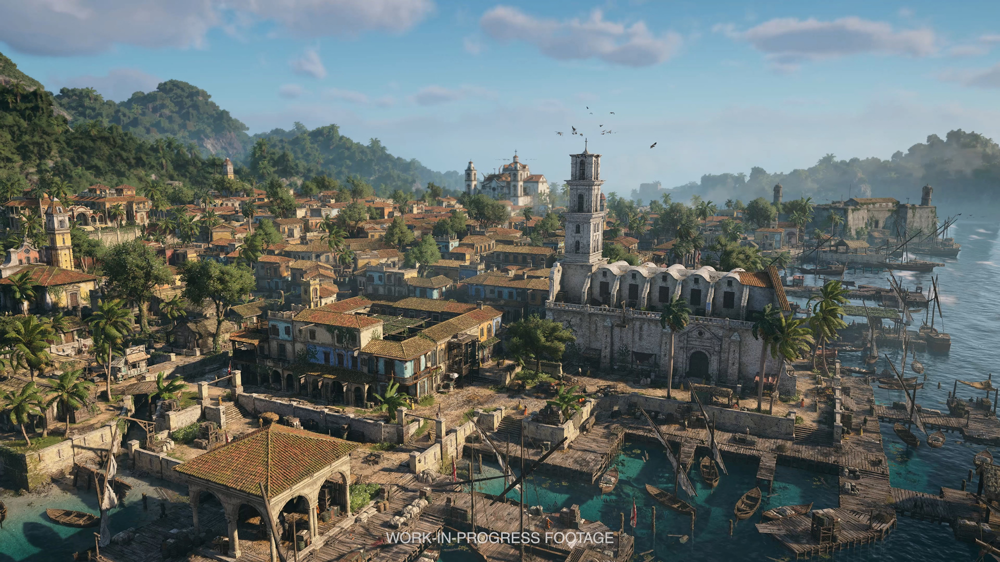 葉っぱの1枚1枚まで緻密に作られたカリブの風景は、どこを切り取っても絵になる