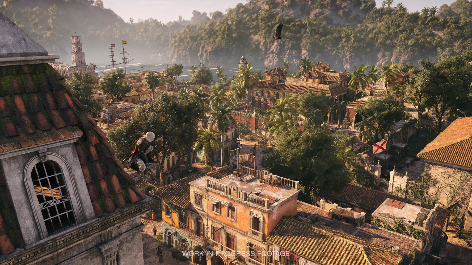 葉っぱの1枚1枚まで緻密に作られたカリブの風景は、どこを切り取っても絵になる