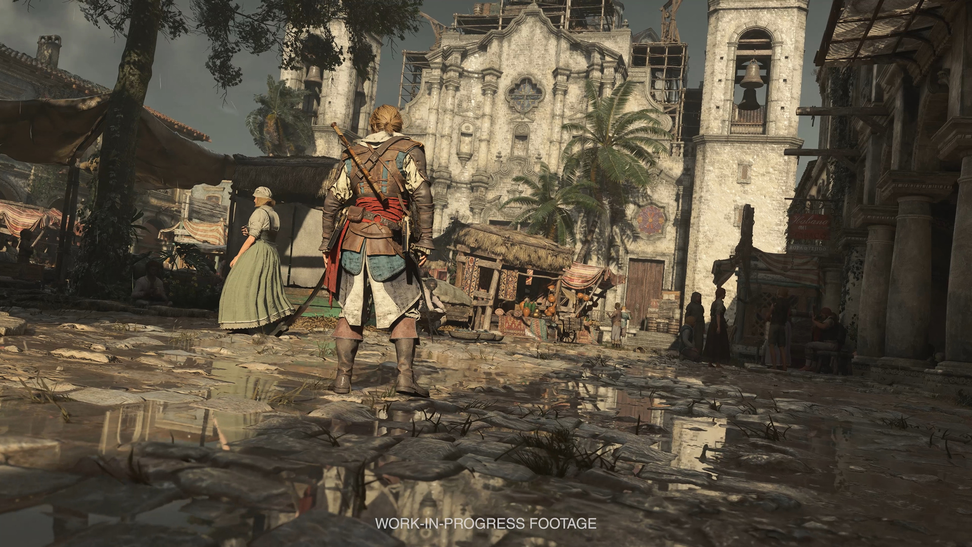 葉っぱの1枚1枚まで緻密に作られたカリブの風景は、どこを切り取っても絵になる