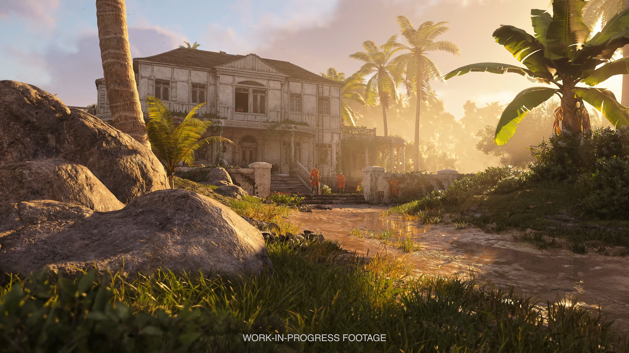 葉っぱの1枚1枚まで緻密に作られたカリブの風景は、どこを切り取っても絵になる