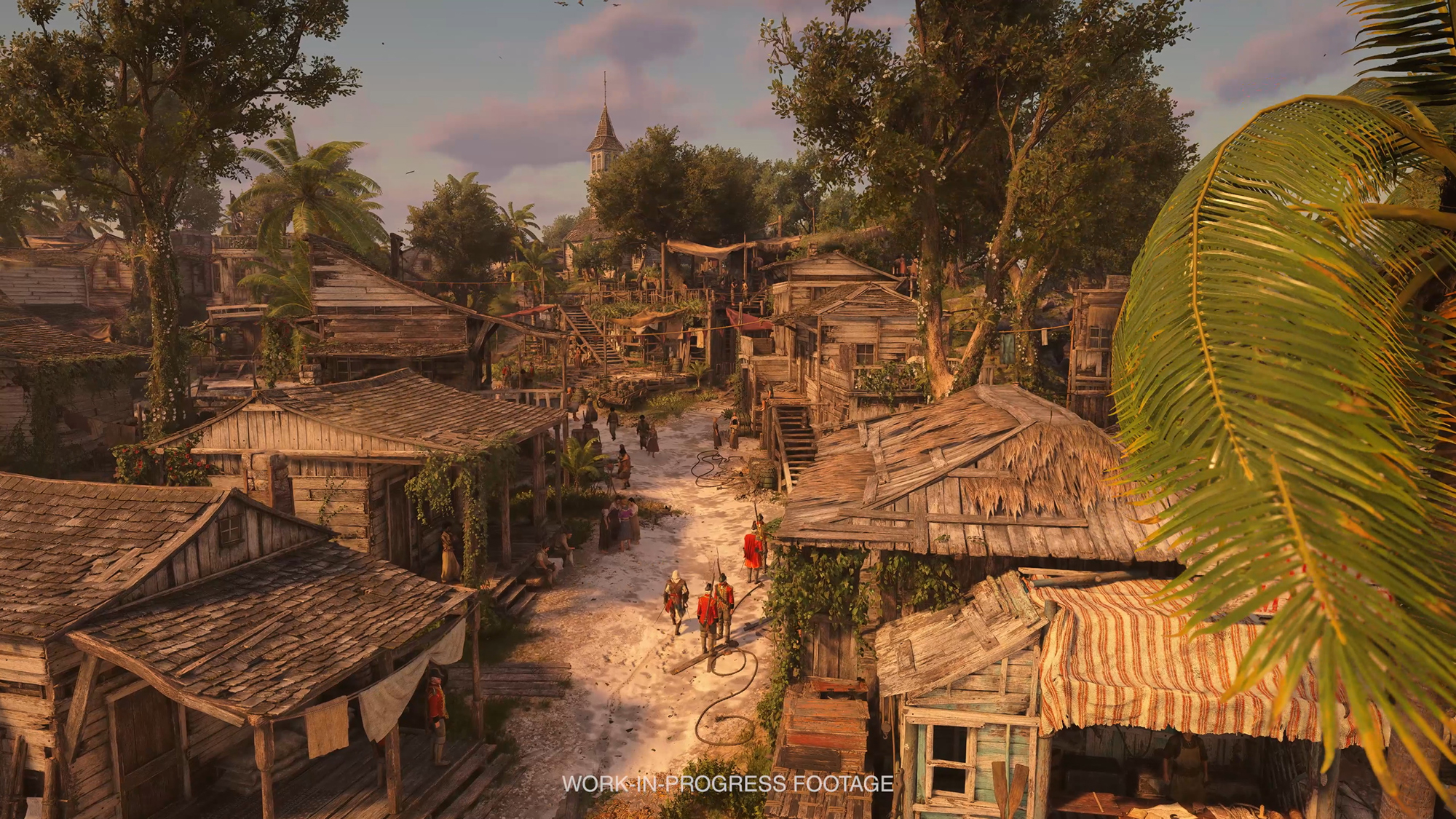 葉っぱの1枚1枚まで緻密に作られたカリブの風景は、どこを切り取っても絵になる