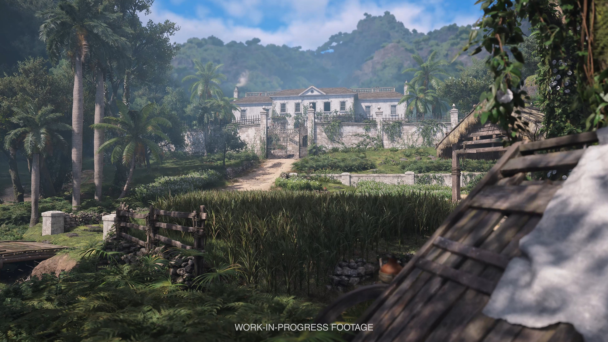 葉っぱの1枚1枚まで緻密に作られたカリブの風景は、どこを切り取っても絵になる