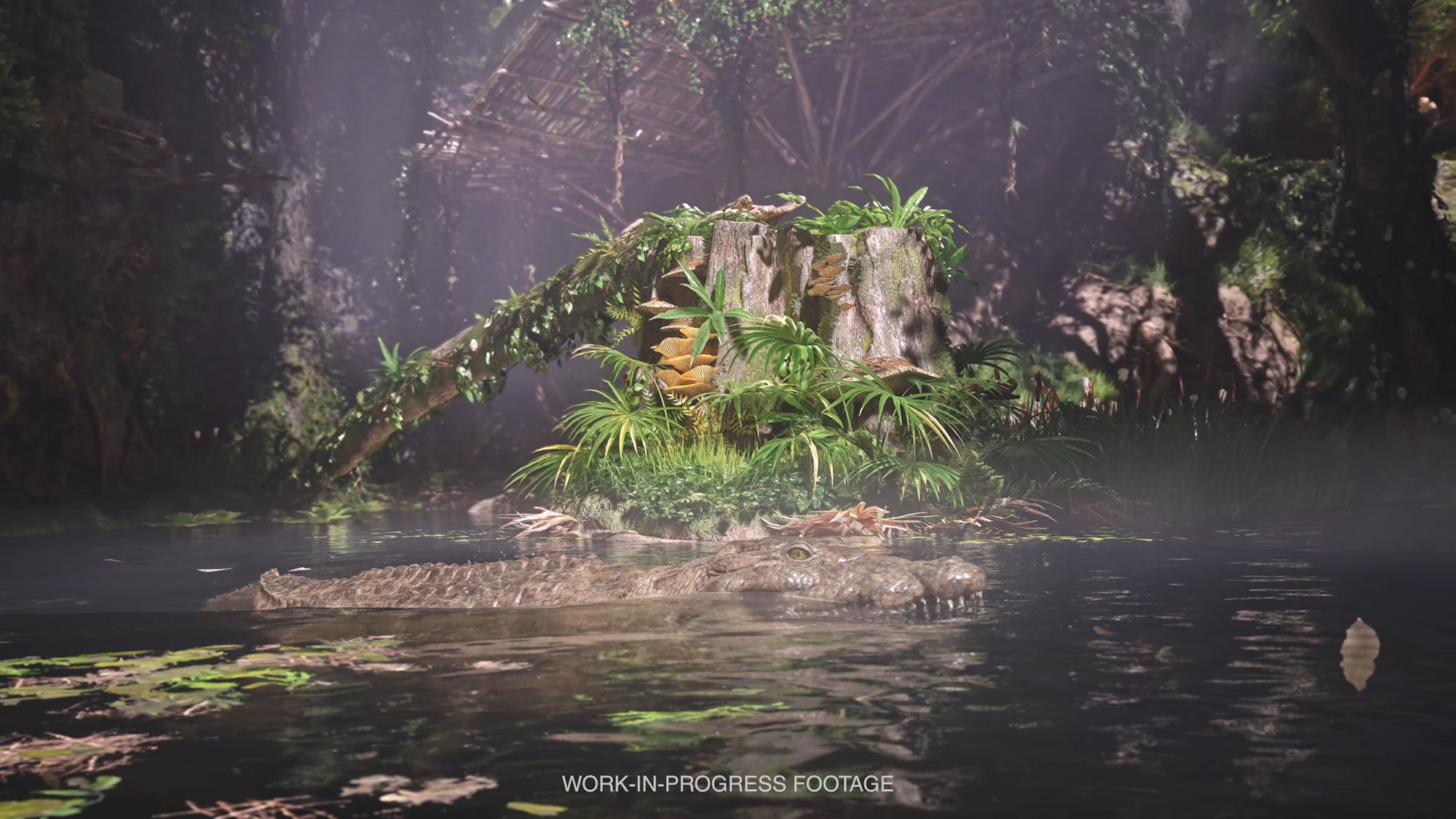 葉っぱの1枚1枚まで緻密に作られたカリブの風景は、どこを切り取っても絵になる