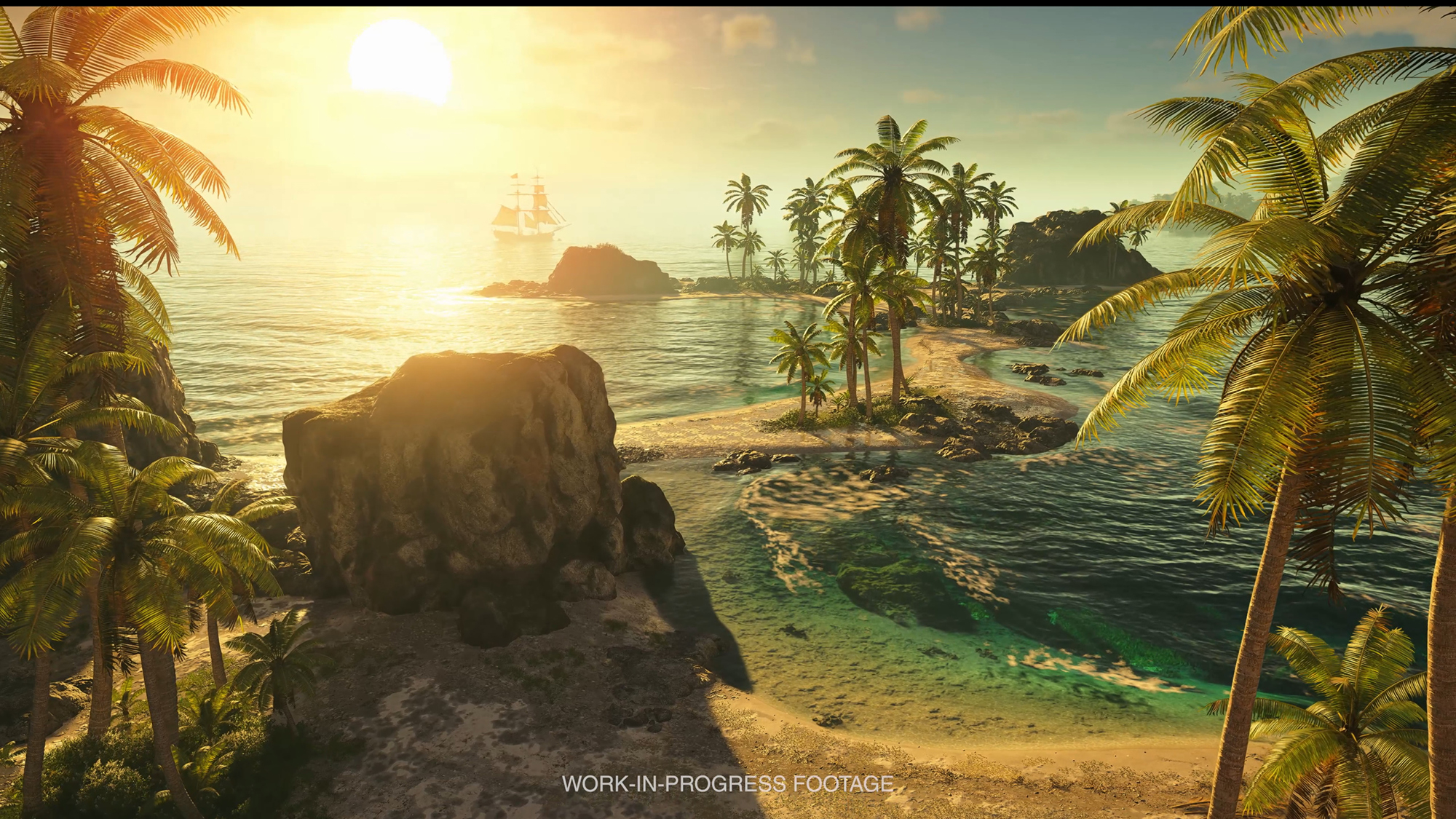 葉っぱの1枚1枚まで緻密に作られたカリブの風景は、どこを切り取っても絵になる