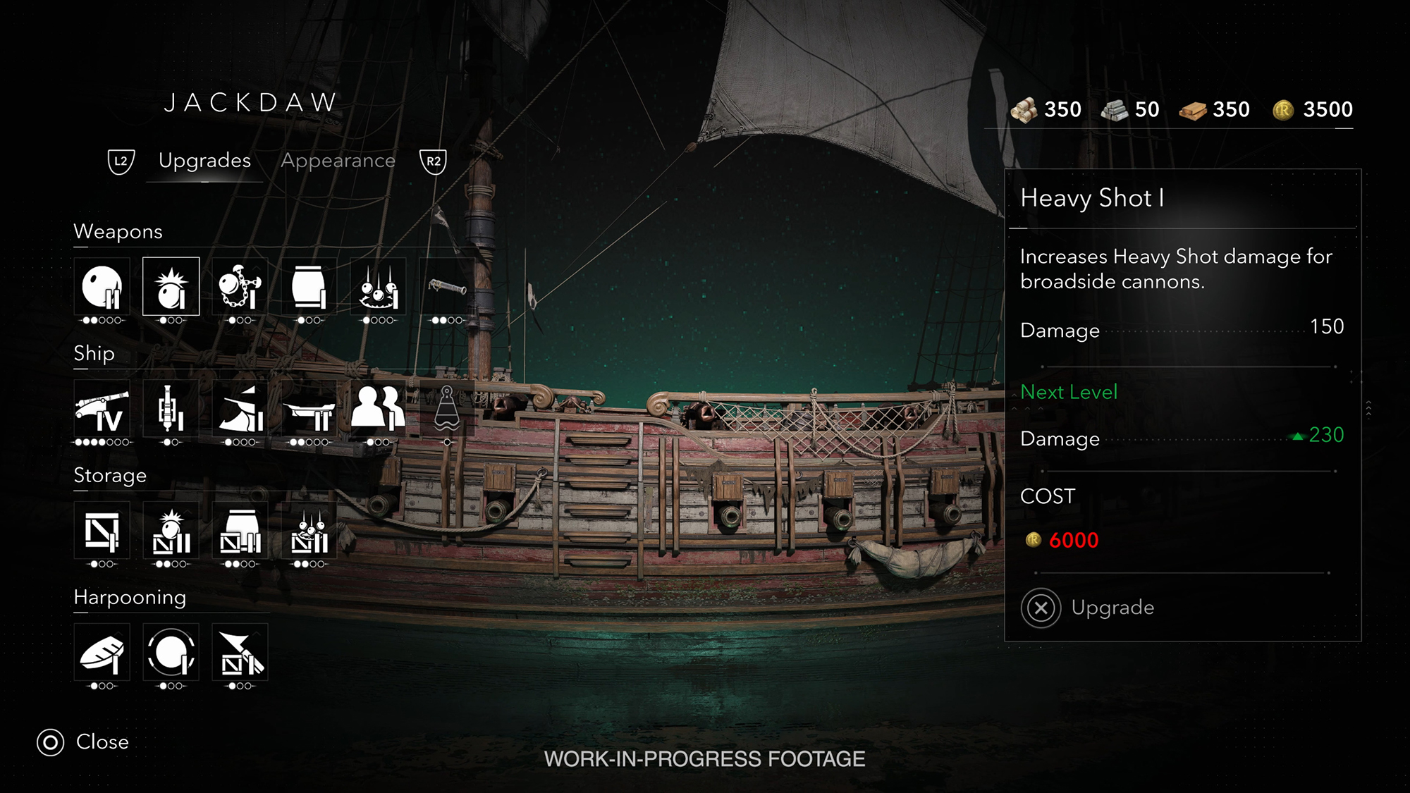 武装を強化することで船の外観も変わっていく