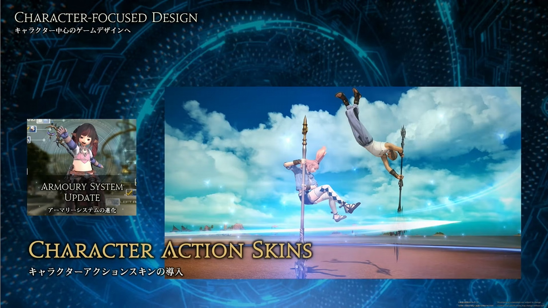 「キャラクターアクションスキン」