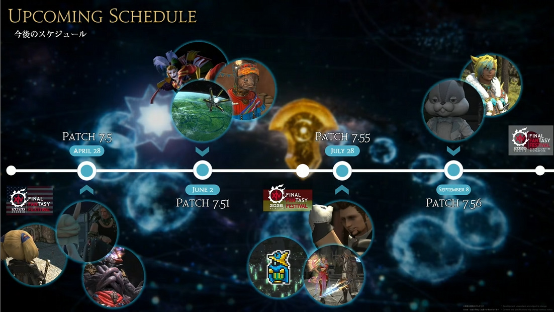 パッチスケジュール