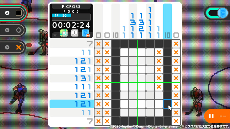 パズル画面 マウスカーソル操作