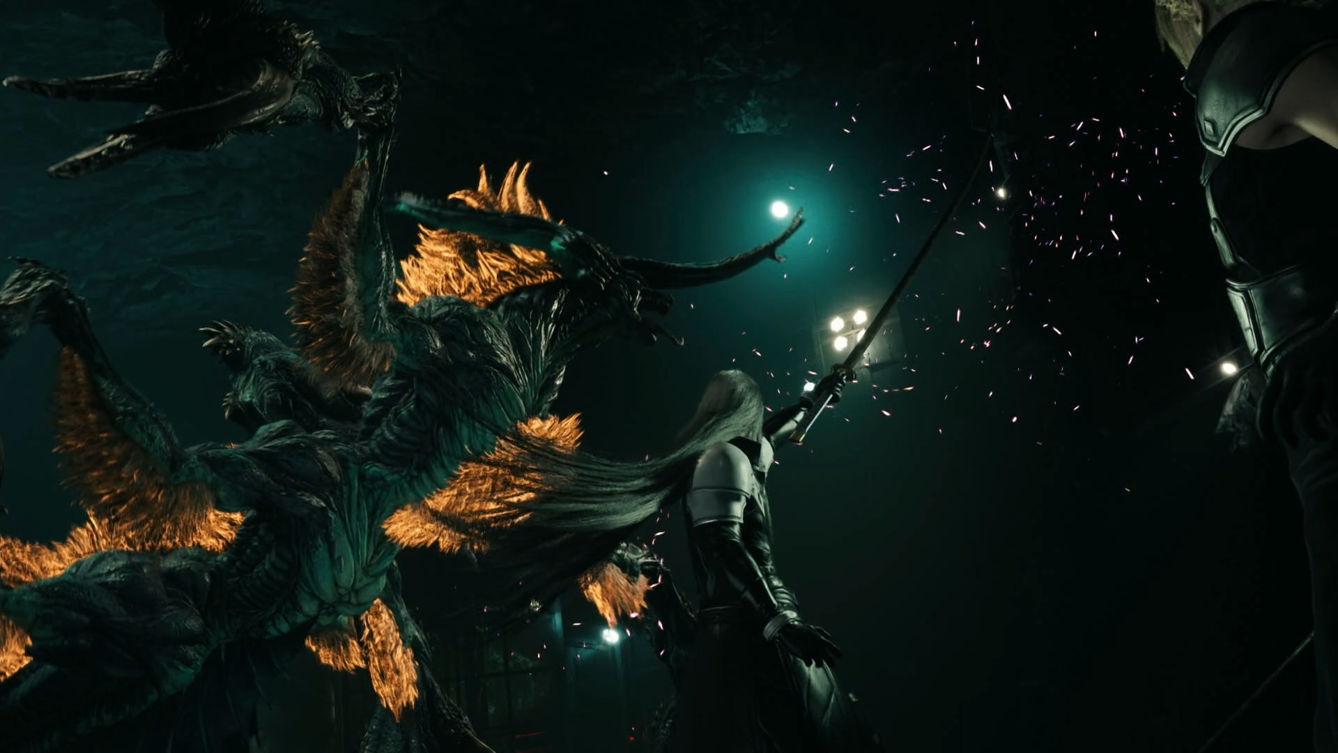 クラウドとセフィロスが共闘してボスに挑むシーンも登場