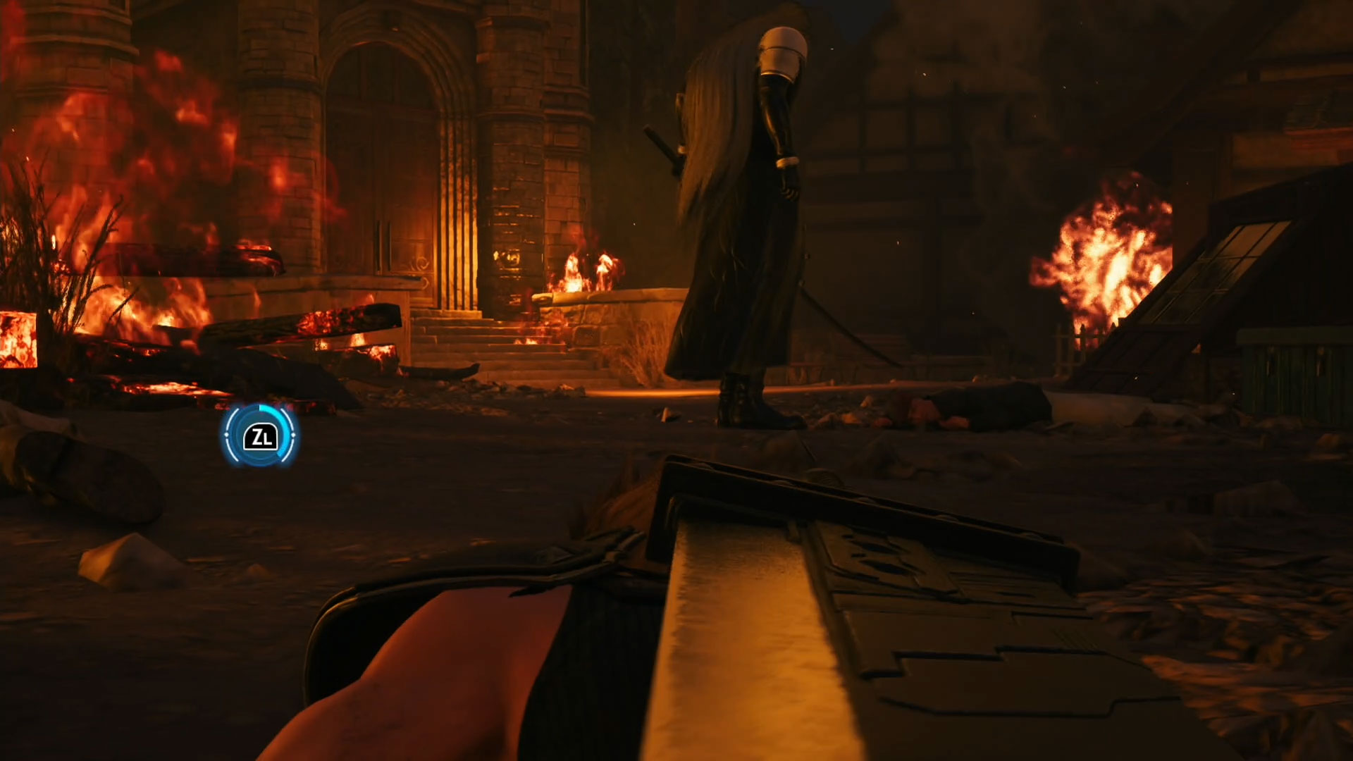 バルブを締めるところや這いつくばって進むところでは、コントローラーの振動のみが感じられるようになっていた