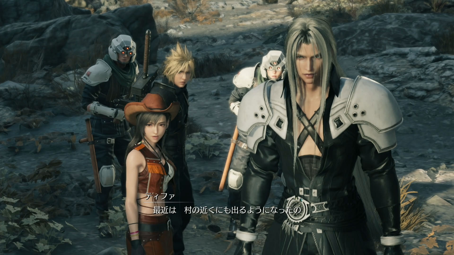 若き日のティファがクラウドとセフィロスのガイド役で同行