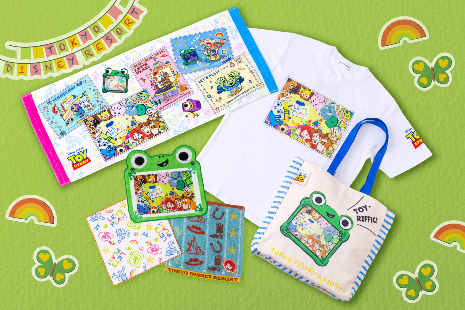 ボニーのお部屋で遊んでいる様子が描かれたグッズ