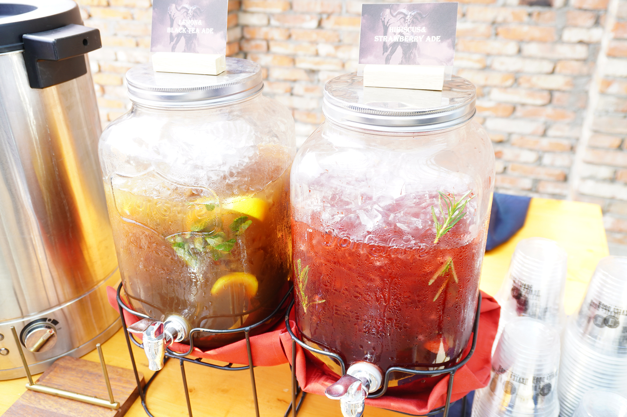 ウェルカムドリンクにも使われていた