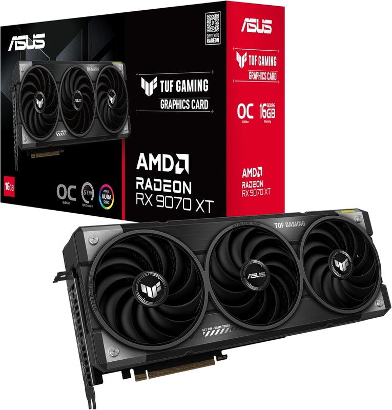 ASUS AMD Radeon RX 9070 XT搭載ビデオカード PCIe 5.0 16GB GDDR6 TUF-RX9070XT-O16G-GAMING