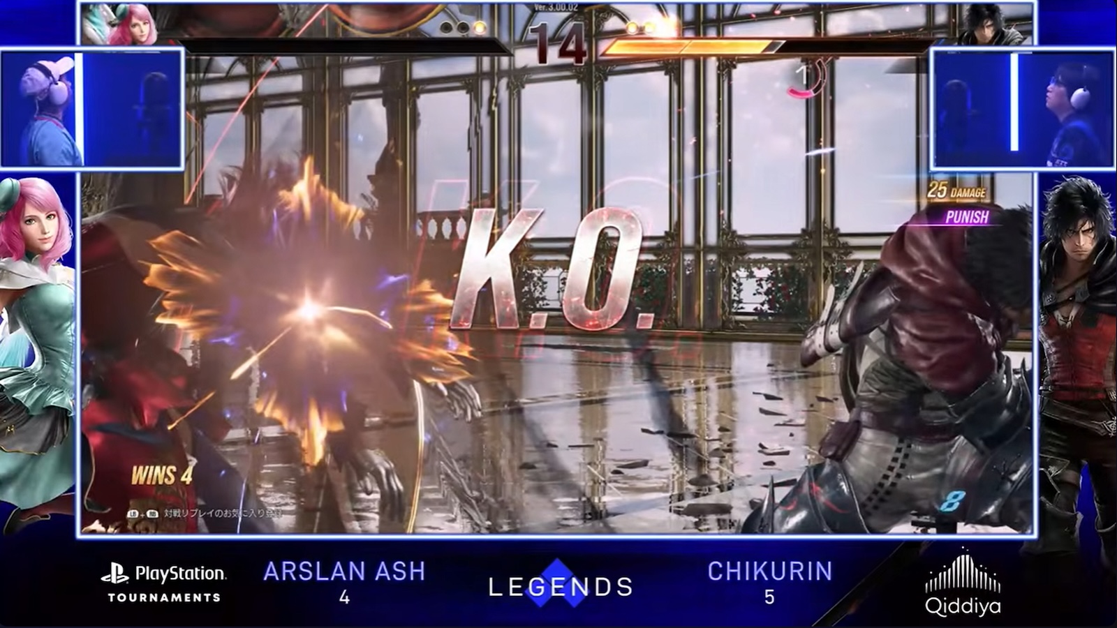 アリサ以外のキャラクターに対してはチクリン選手が圧倒する展開でそのまま7-4で勝ち切った。4連勝したアリサを継続しなかった意図が気になるところだ