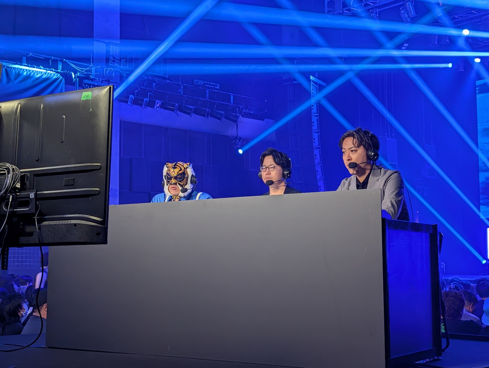 「鉄拳8」の実況、解説はFIGHTER氏、まんば氏、ゲンヤ氏の3人が務めた