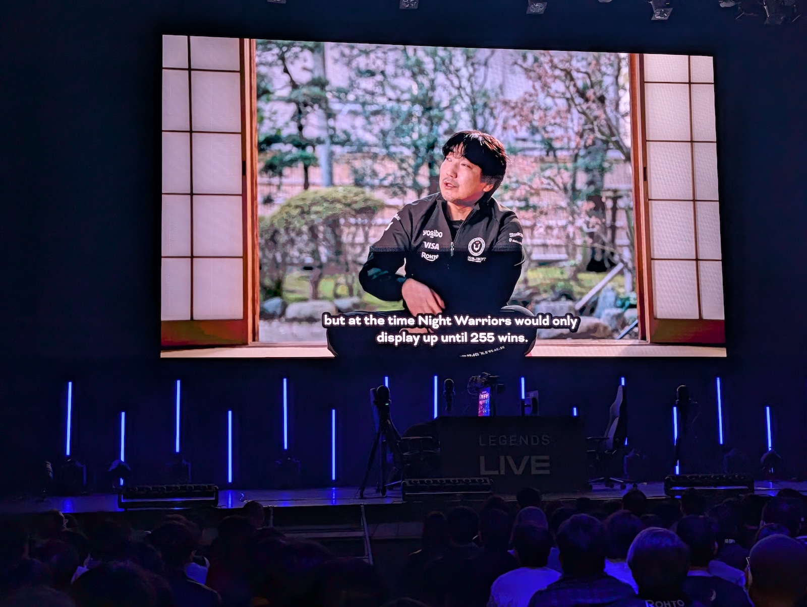 ウメハラ選手のインタビュー映像では、これまでのゲーマーとしての歴史などが語られた