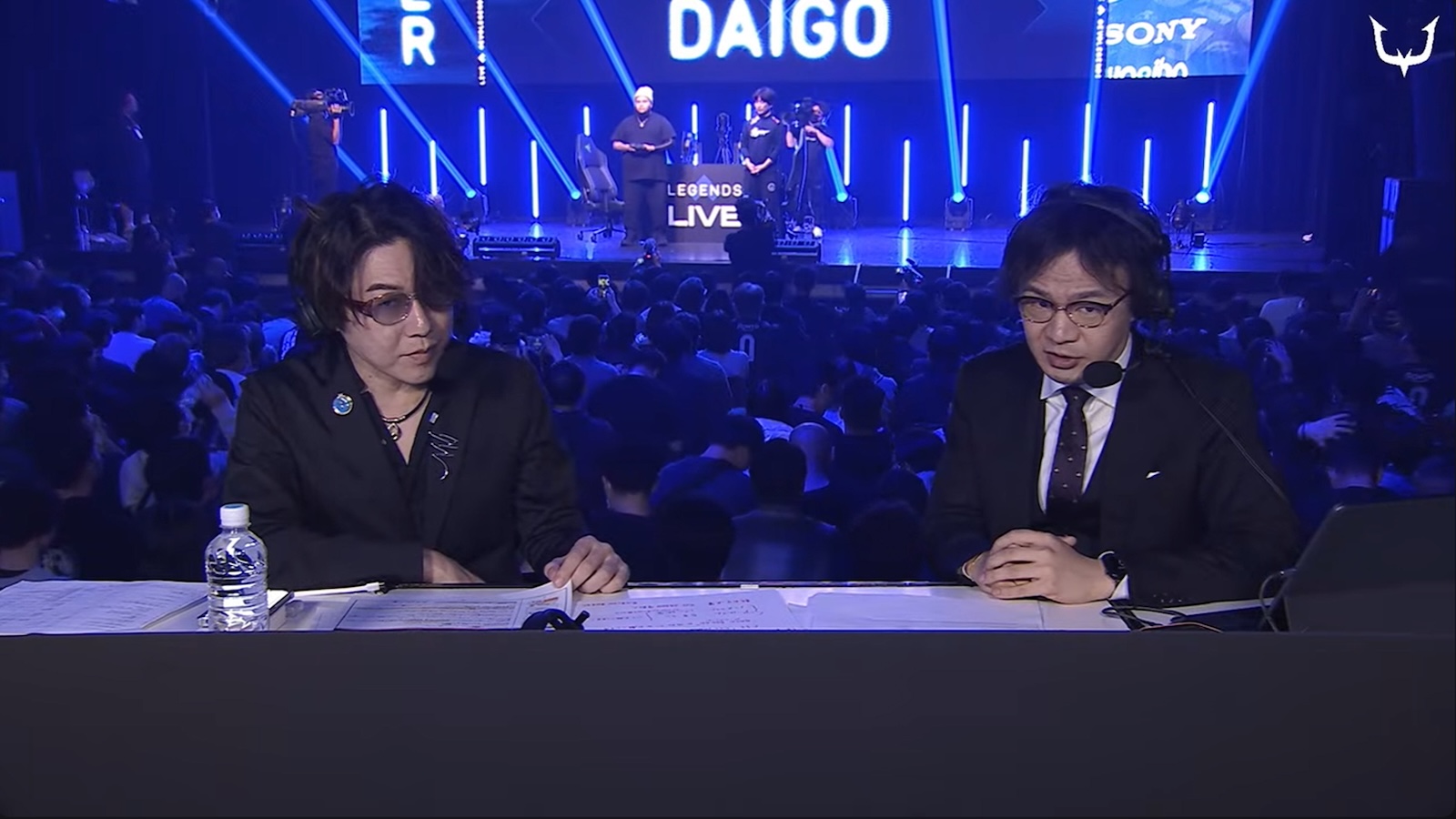 配信画面にちらっと映る「DAIGO」の文字。このようなミスは改善して、次の「獣道」開催に繋げてほしい