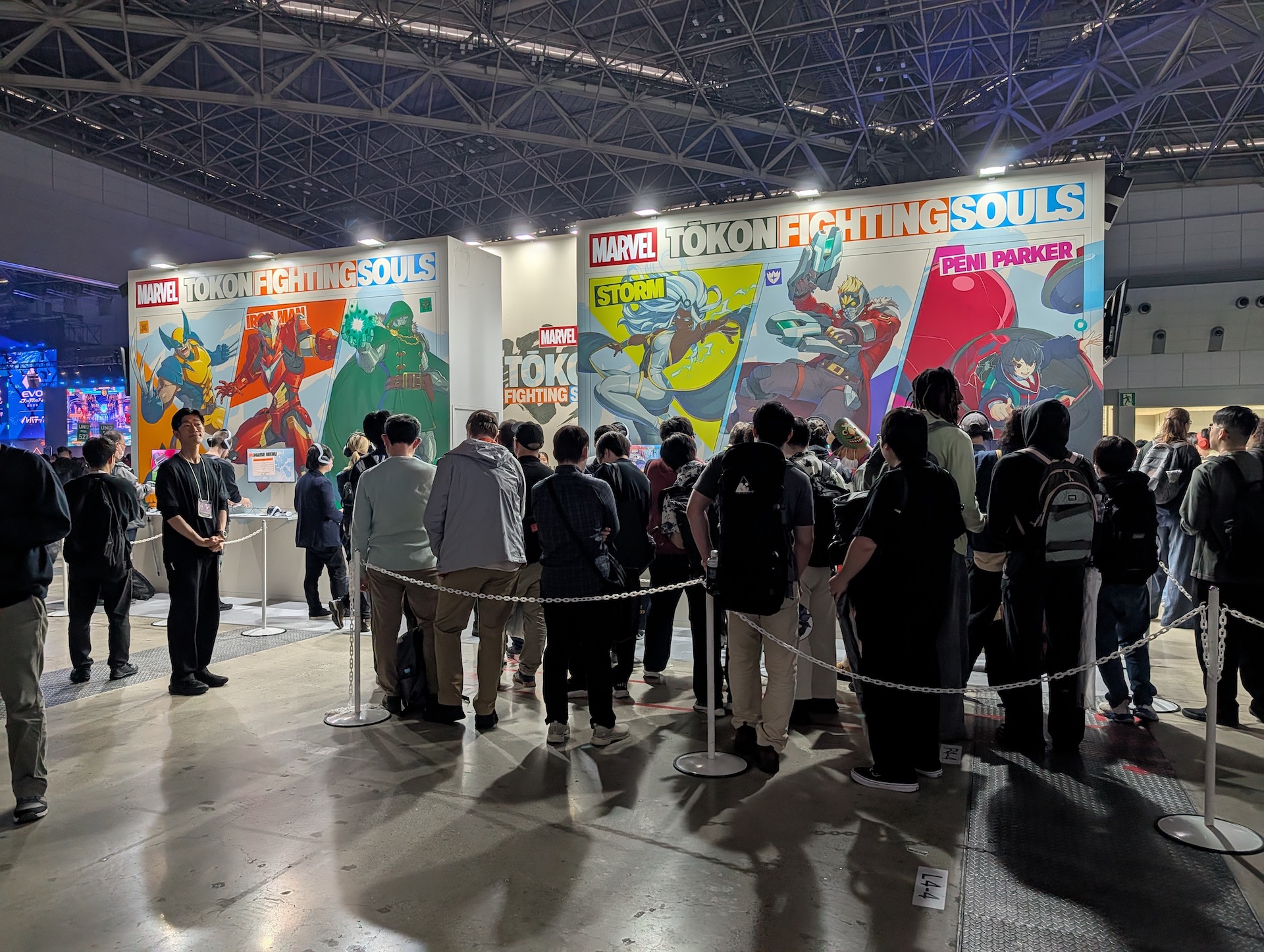 「MARVEL Tōkon: Fighting Souls」の試遊ブースは東1エリアに設営されている