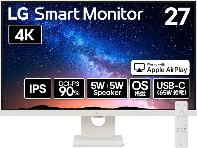 LG モニター ディスプレイ 27U731SA-W 27インチ/4K
