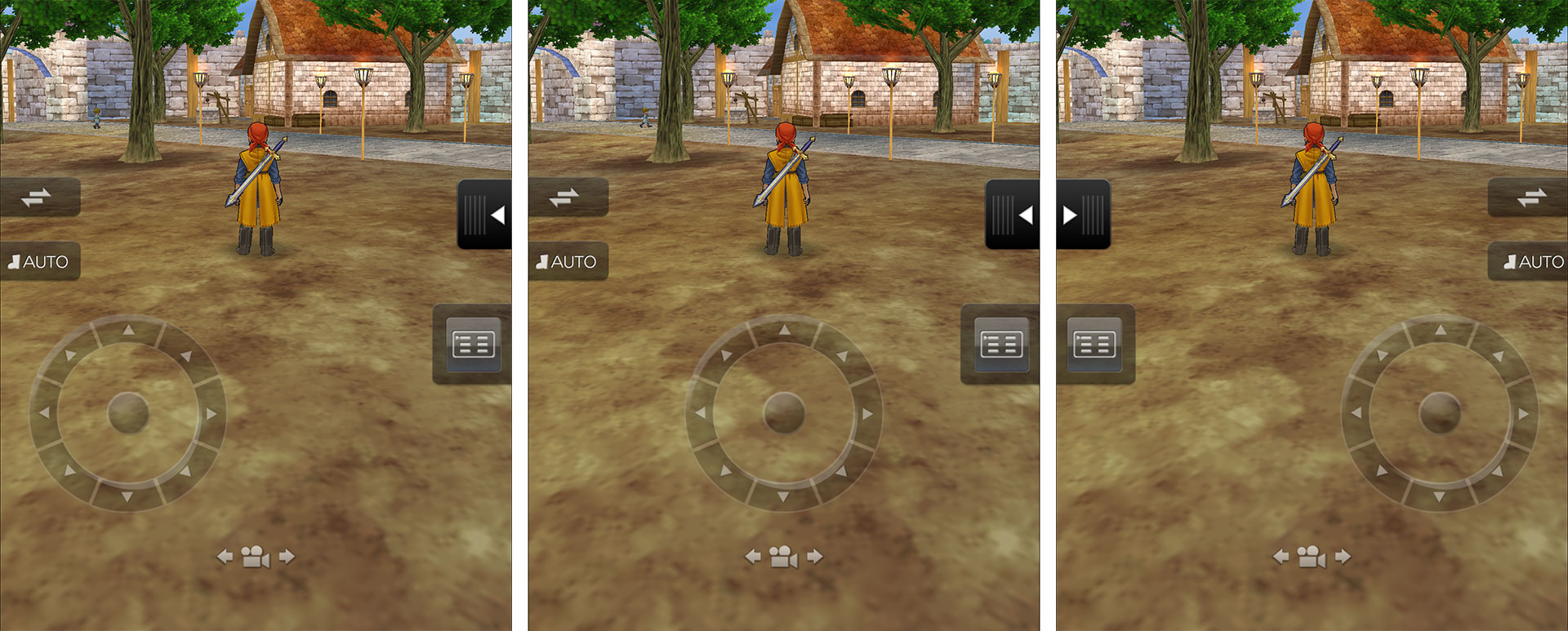 キーパッドは3つの位置が選べます (C) SQUARE ENIX